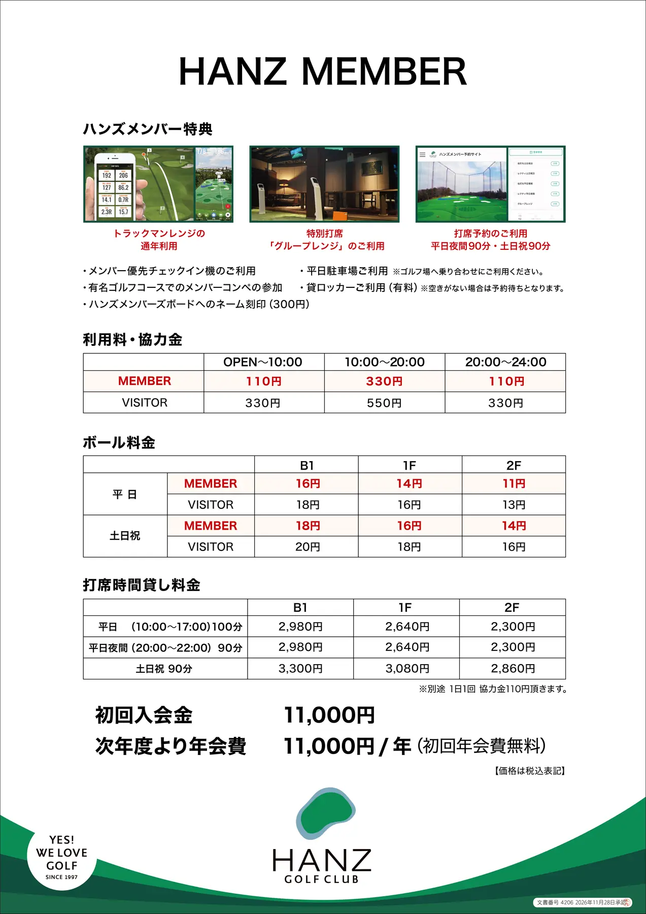 ハンズメンバー案内（文書番号4206）。
